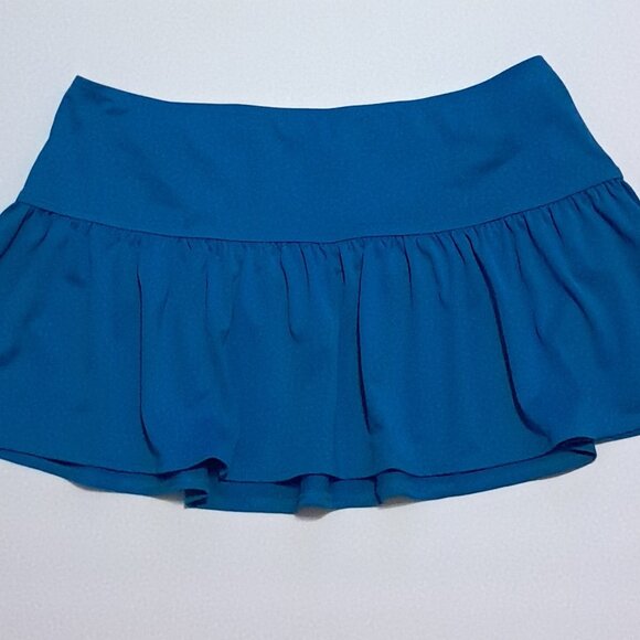 J CREW Swim Cover Up Hot Mini Stretch Nylon Ruffle Skirt - Picture 1 of 3